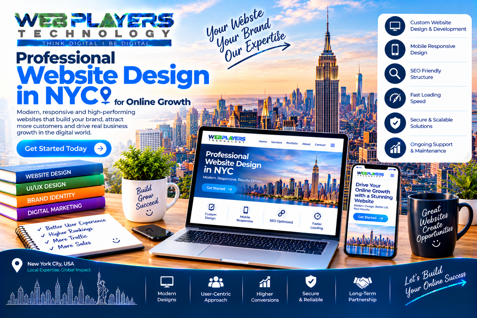 Professional Website Design in NYC for  Online Growth